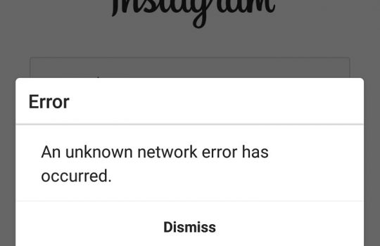 رفع خطای An Unknown network error has occurred